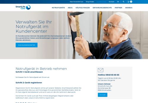 
                            11. Notrufgerät verwalten und registrieren im Kundencenter | SmartLife Care