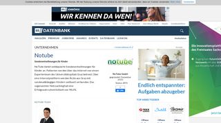 
                            10. Notube - Unternehmensprofil | Gründerszene