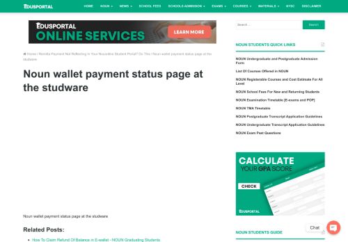 
                            5. Noun wallet payment status page at the studware | National Open ...