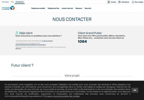 
                            4. Nous contacter | Bouygues Telecom Entreprises