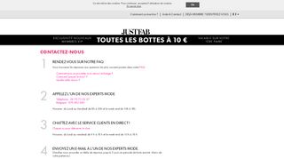 
                            4. Nous contacter | JustFab