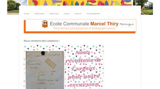 
                            8. Nous vendons des collations ! | Ecole Marcel Thiry Mehagne