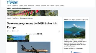 
                            8. Nouveau programme de fidélité chez Air Europa - BusinessTravel.fr