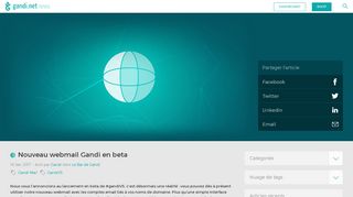 
                            3. Nouveau webmail Gandi en beta | Gandi News