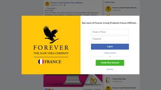 
                            8. → Nouveauté ← Chers FBO, Pour la... - Forever Living Products ...