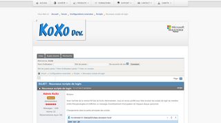 
                            5. Nouveaux scripts de login - Forum Koxo - Création de comptes ...