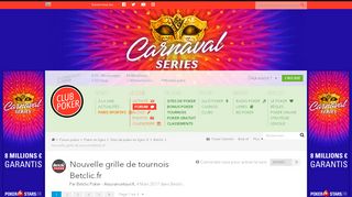 
                            13. Nouvelle grille de tournois Betclic.fr - Betclic - Club Poker