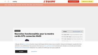 
                            9. Nouvelles fonctionnalités pour la montre cardio GPS connectée M400 ...