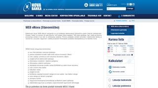 
                            2. Nova Banka, E-bankarstvo, WEB eNova (Stanovništvo)