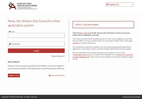 
                            1. Nova: OAC's Online Granting System