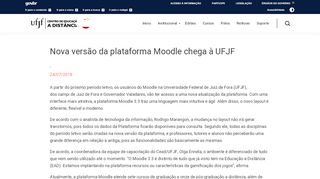 
                            5. Nova versão da plataforma Moodle chega à UFJF | CEAD UFJF