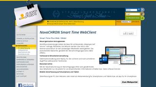 
                            9. NovaCHRON Smart Time WebClient | www.just.at