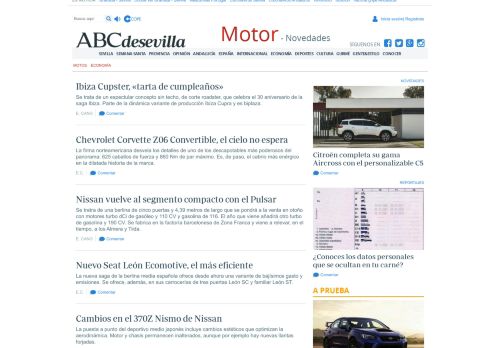 
                            8. Novedades en motor | ABC de Sevilla