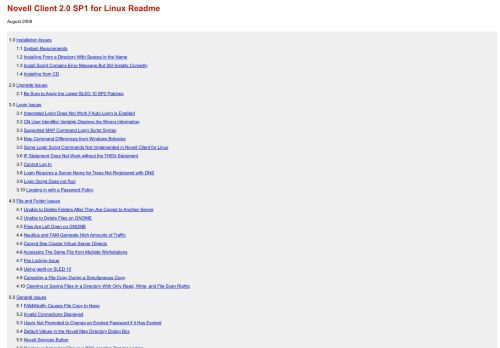 
                            6. Novell Client 2.0 SP1 for Linux Readme