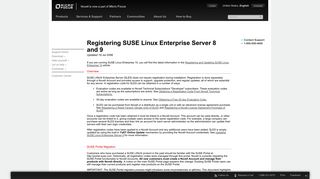 
                            8. NOVELL: Registering SUSE Linux Enterprise Server 8 and 9