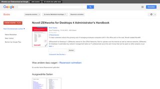 
                            10. Novell ZENworks for Desktops 4 Administrator's Handbook