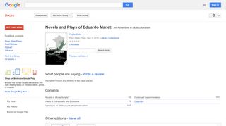 
                            12. Novels and Plays of Eduardo Manet: An Adventure in Multiculturalism