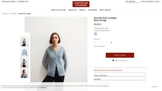 
                            13. Novelty knit cardigan Blue mirage - Isidore | Comptoir des Cotonniers