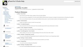 
                            10. November 10, 2014 - gPanel for G Suite Help - Google Sites
