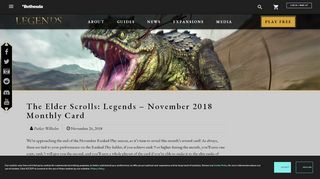 
                            10. November 2018 Monthly Card - The Elder Scrolls: Legends