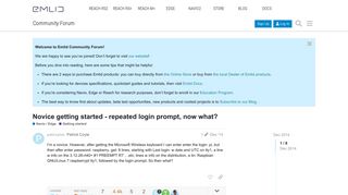 
                            10. Novice getting started - repeated login prompt, now what? - Getting ...