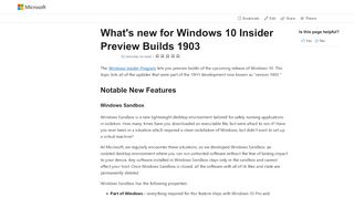 
                            9. Novidades do Windows 10 compilações do Insider Preview (19h 1 ...