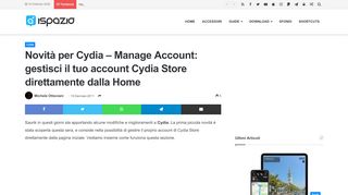 
                            11. Novità per Cydia - Manage Account: gestisci il tuo account Cydia Store ...