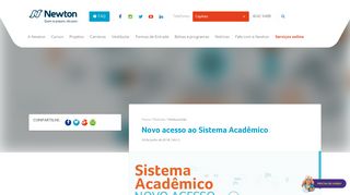 
                            9. Novo acesso ao Sistema Acadêmico - Newton Paiva