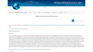 
                            13. novo meio seletivo-indicador: Topics by WorldWideScience.org