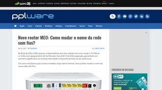 
                            9. Novo router MEO: Como mudar o nome da rede sem fios?