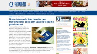 
                            11. Novo sistema do Sine permite que trabalhadores consigam vaga de ...