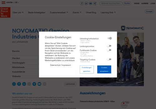 
                            8. NOVOMATIC Gaming Industries GmbH » Great Place to Work Österreich