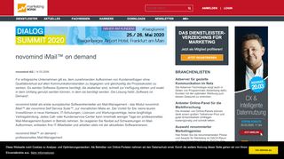 
                            11. novomind iMail™ on demand | Marketing-BÖRSE