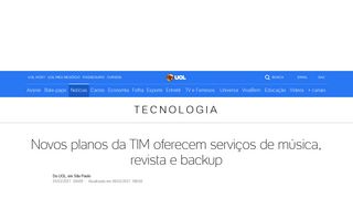 
                            11. Novos planos da TIM oferecem serviços de música, revista e backup ...