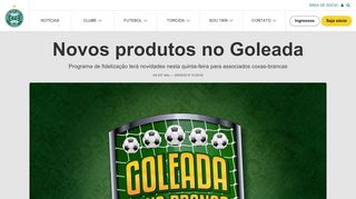 
                            11. Novos produtos no Goleada - Coritiba Foot Ball Club