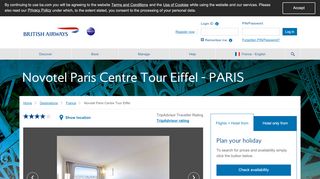 
                            9. Novotel Paris Centre Tour Eiffel - PARIS - British Airways