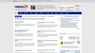 
                            7. novus holdings on News24