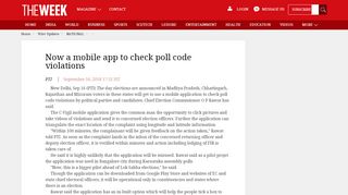 
                            9. Now a mobile app to check poll code violations - The Week