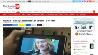 
                            13. Now All Tata Sky Subscribers Can Stream TV for Free | Technology ...