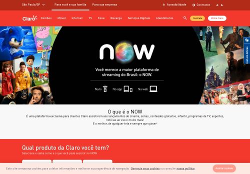 
                            9. NOW - Claro TV - Filmes Online onde e quando quiser | Claro TV Oficial