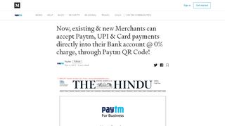 
                            4. Now, existing & new Merchants can accept Paytm, UPI & Card ...