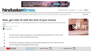 
                            7. Now, get voter ID with the click of your mouse | india | Hindustan Times