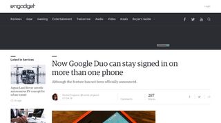 
                            11. Now Google Duo can stay signed in on more than one phone