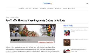 
                            9. Now pay Traffic fine / case payments online in Kolkata - Technospot.IN