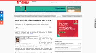 
                            9. Now, register and renew your ARN online - Morningstar India