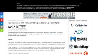 
                            11. Now released: XRY 7.10, XAMN 4.1 and XEC 4.0 From MSAB ...