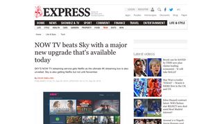 
                            6. NOW TV beats Sky with a major new upgrade that's available today ...