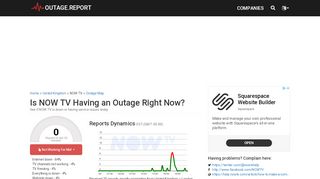 
                            12. NOW TV Down? Service Status, Map, Problems History - Outage.Report