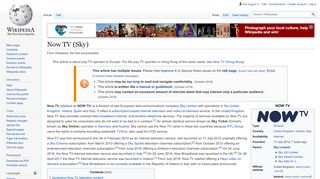 
                            8. Now TV (Sky) - Wikipedia