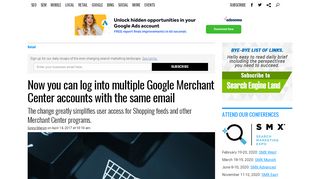 
                            13. Now you can log into multiple Google Merchant Center accounts with ...